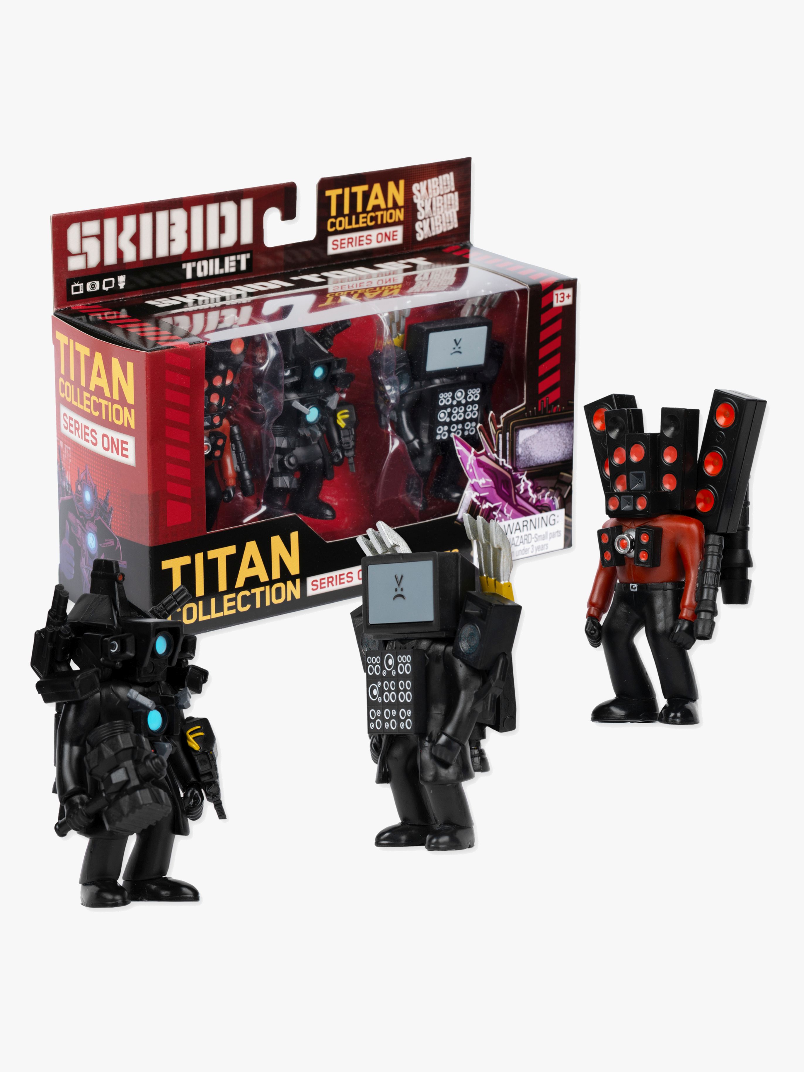Skibidi Toilet Titan Collection Figursæt Series 1, 3-pak