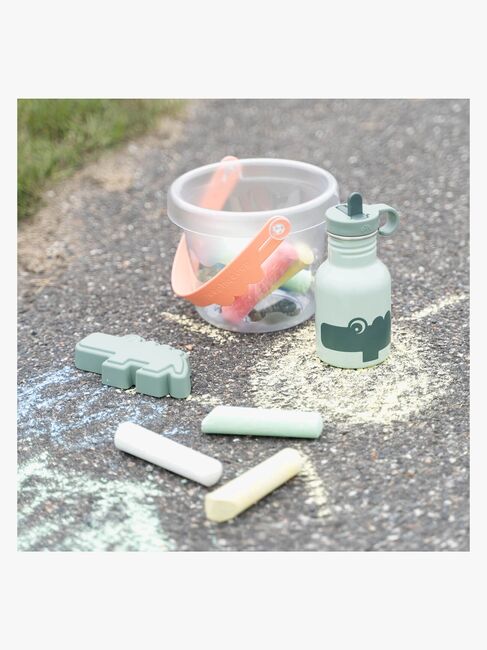 Done By Deer Croco Metalflaske, Green