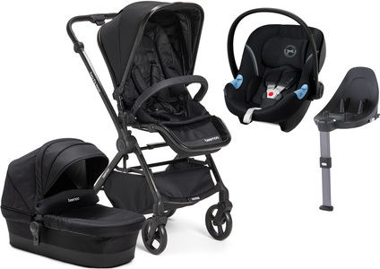 Beemoo Easy Fly Verse Duovogn inkl. Cybex Aton M + Base, Black