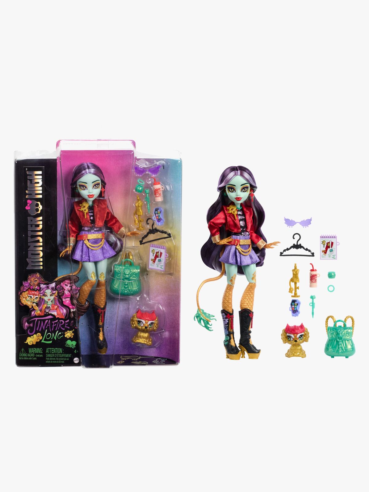 Monster High Dukke Jinafire Long