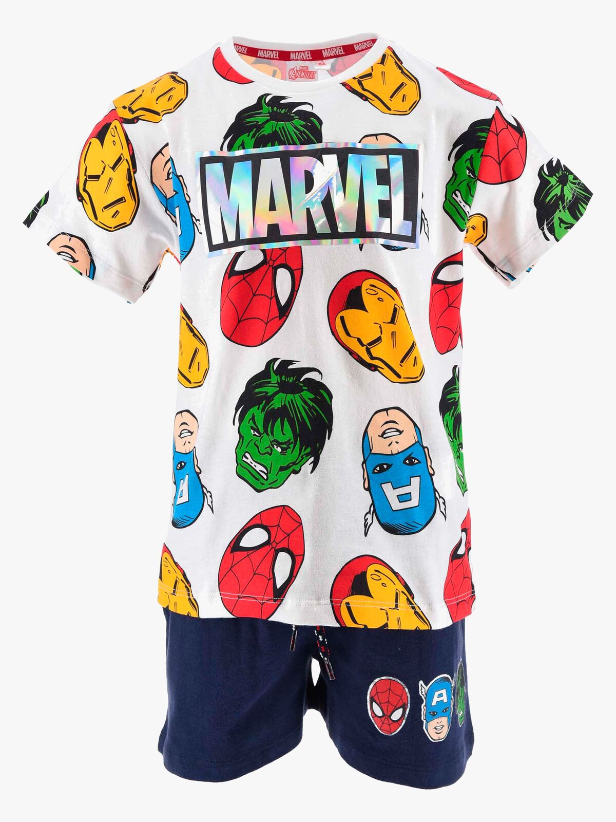 Marvel Avengers Classic Tøjsæt, White