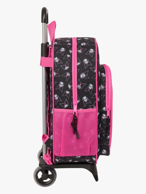 Hello Kitty Kuromi Trolley Kuffert 21L, Lyserød/sort