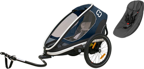 Hamax Outback One Reclining Cykelanhænger  2019 inkl. Babyindsats, Navy/White