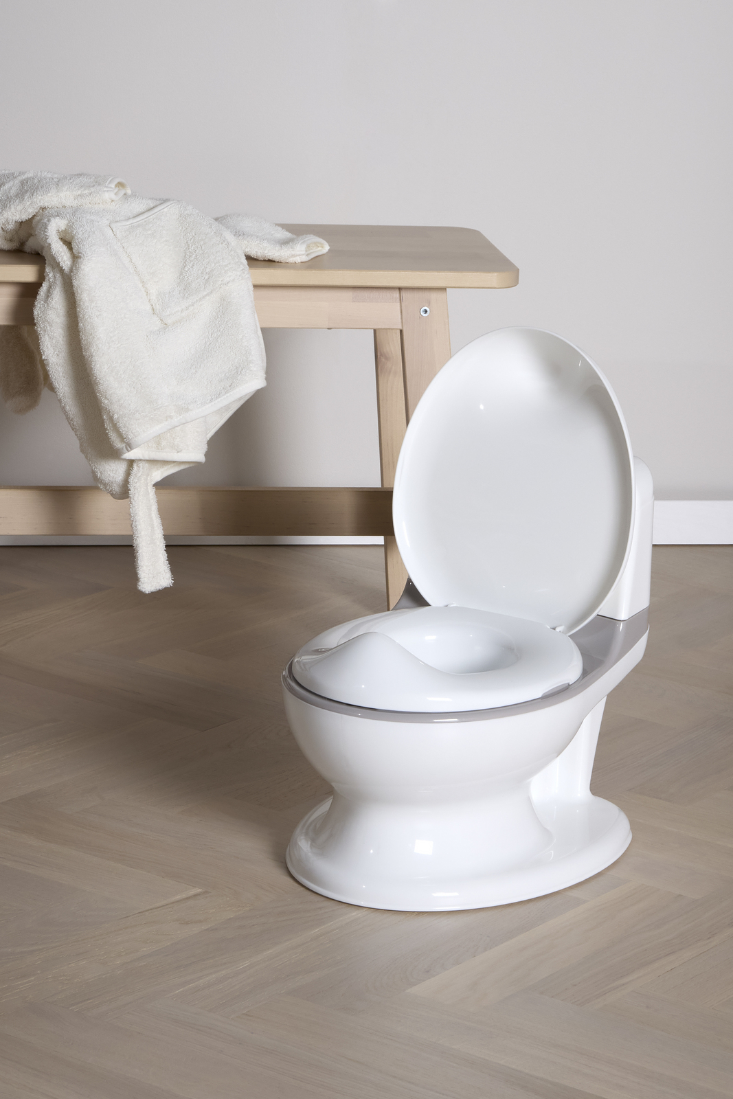Beemoo CARE Toiletpotte med Lyd, White/Grey