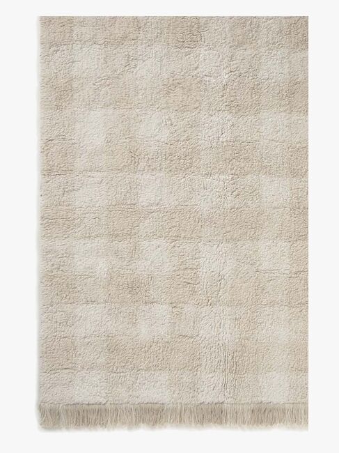 LorenaCanals Vaskbar Vichy Gulvtæppe 90x120 cm, Ivory