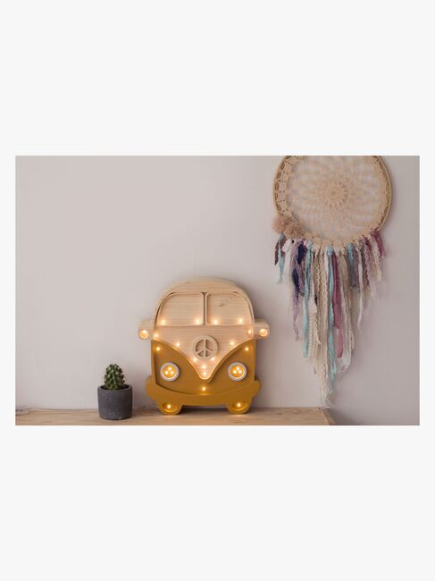 Little Lights Lampe Van, Sennepsgul/Træ