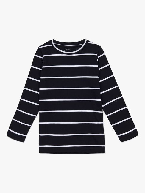 Luca & Lola Nario Langærmet T-shirt 2-pak, Black Stripes