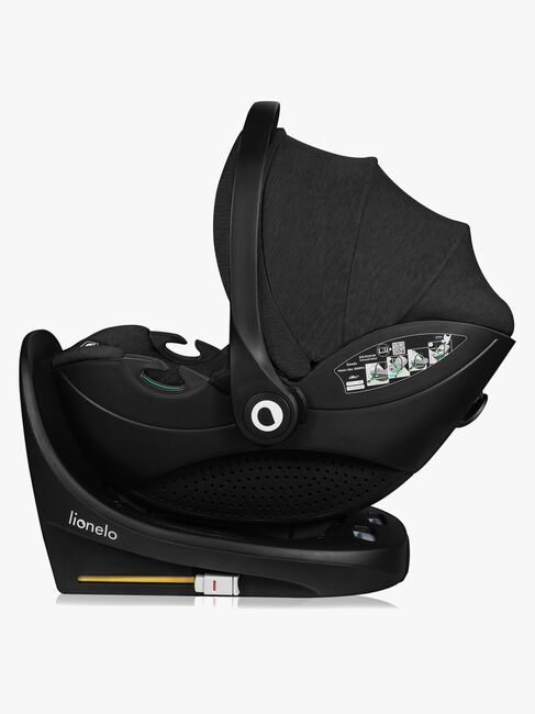 Lionelo Moxie i-Size Autostol Baby inkl. Base, Black Carbon