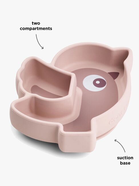 Done By Deer Stick & Stay Silikonetallerken Birdee, Powder