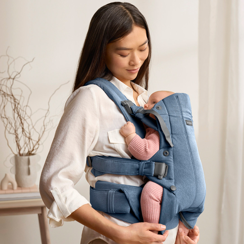 BabyBjörn Harmony Bæresele Woven, Blue Melange