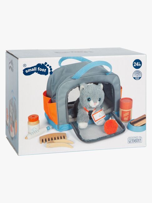 Small Foot Kat med Taske og Plejesæt