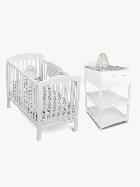 JLY ELLA Dropside Tremmeseng & Dream Lux Puslebord, Hvid