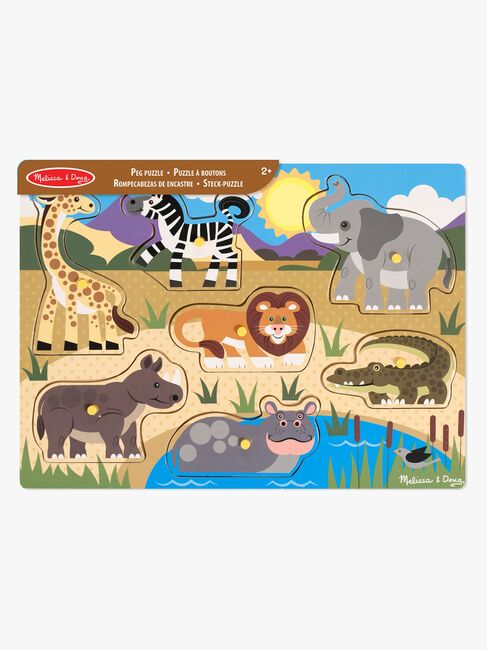 Melissa & Doug Knoppuslespil Safari 7 Brikker