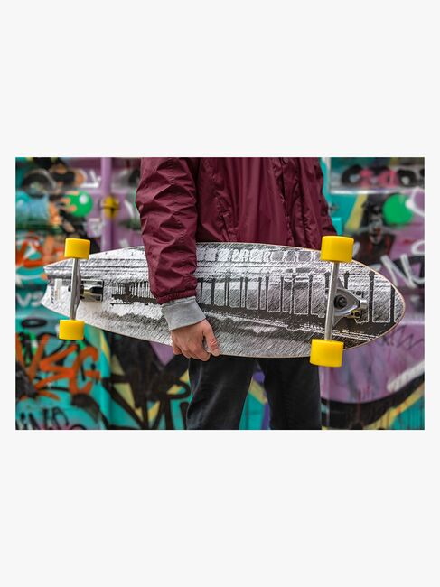 Impulse Longboard, Grå/Gul