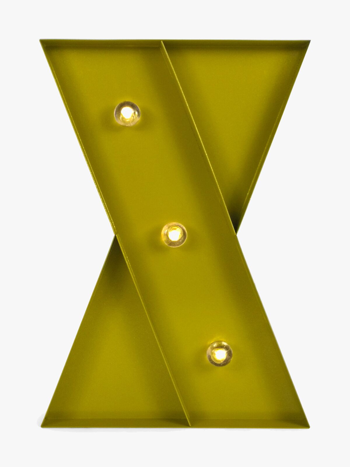 Petite Déco Bogstavlampe X, Guld