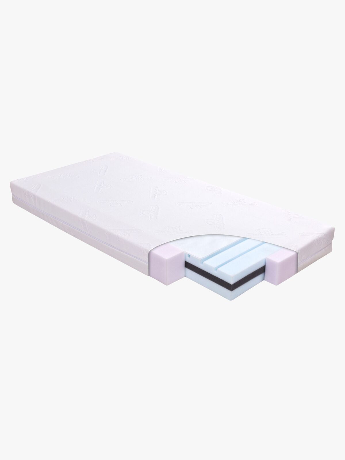 BabyMatex Fresh Børnemadras med åndbar skummadras, 60x120cm