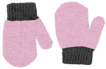 Lindberg Sundsvall Wool Glove Tommelfingervanter 2-pak, Pink/Anthracite