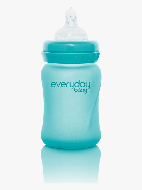 Everyday Baby Varmeindikator Sutteflaske Glas 150 ml, Turkis