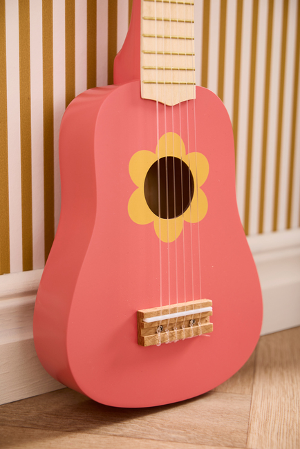 Kid's Concept Legetøjsguitar Blomst, Pink