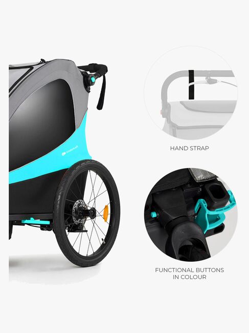 Kinderkraft Nava Cykelanhænger, Hawaiian Blue