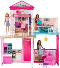 Barbie Hus m. Interiør & 3 Dukker