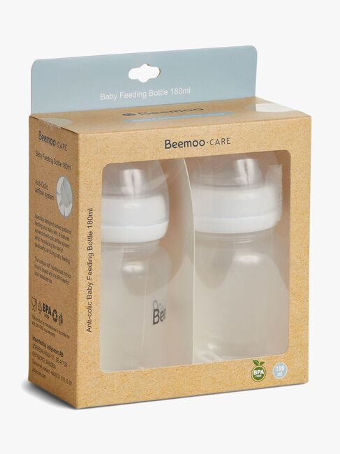 Beemoo CARE Modermælksflaske 180 Ml 2-pak inkl. Sut