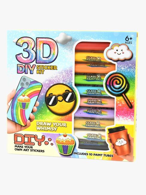 Robetoy 3D DIY Klistermærkesæt Penne 10 Stk.