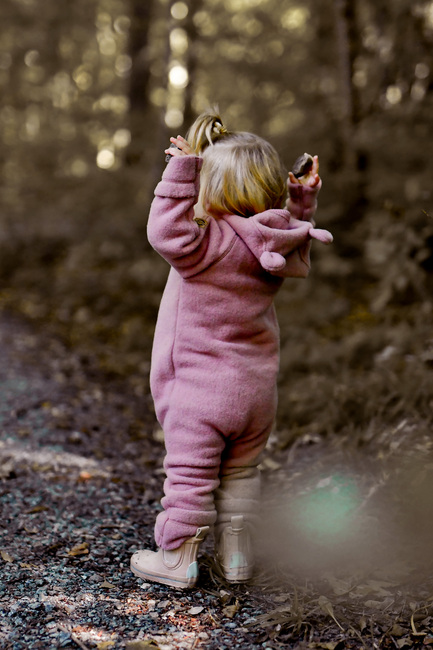 Mikk-Line Ulddragt Merinould med Ører, Burlwood
