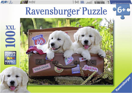 Ravensburger Puslespil Rejsende Hundehvalpe 100 Brikker