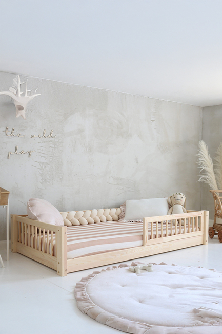 Minitude LEWIS Junior-/Montessori-seng 80x160, Natur