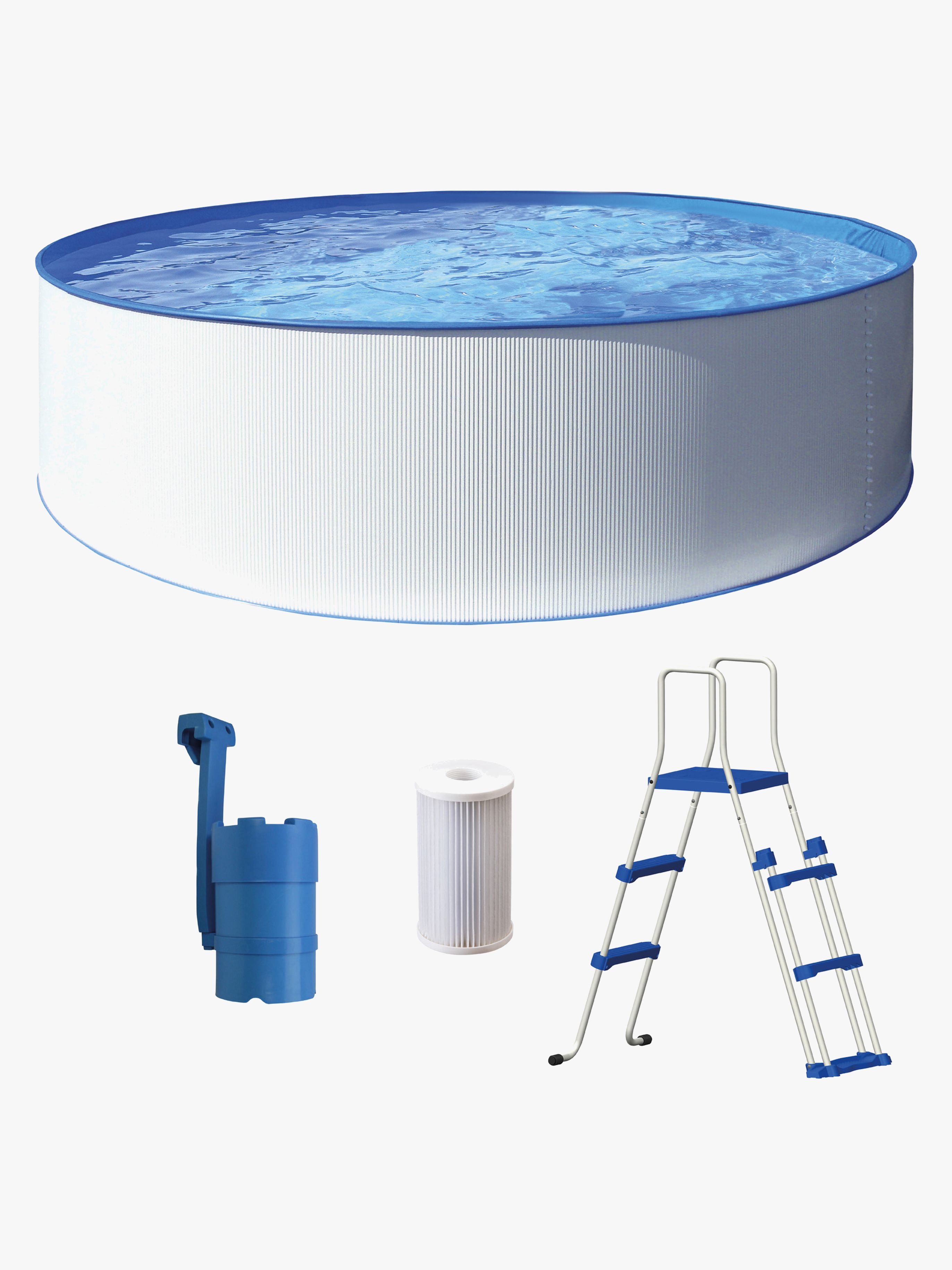 Swim &  Fun Kreta Pool med Skimmer 350 cm, Badebassin til børn