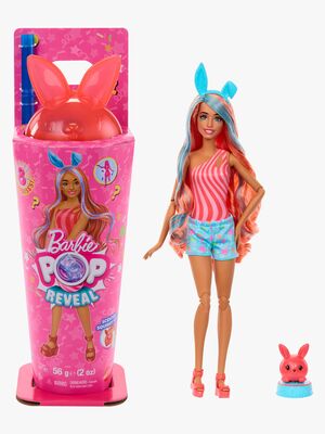 Barbie Pop Reveal Dukke Animal Party Kanin