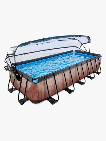 EXIT Pool med Kuppel 540x250x100 cm, Træ