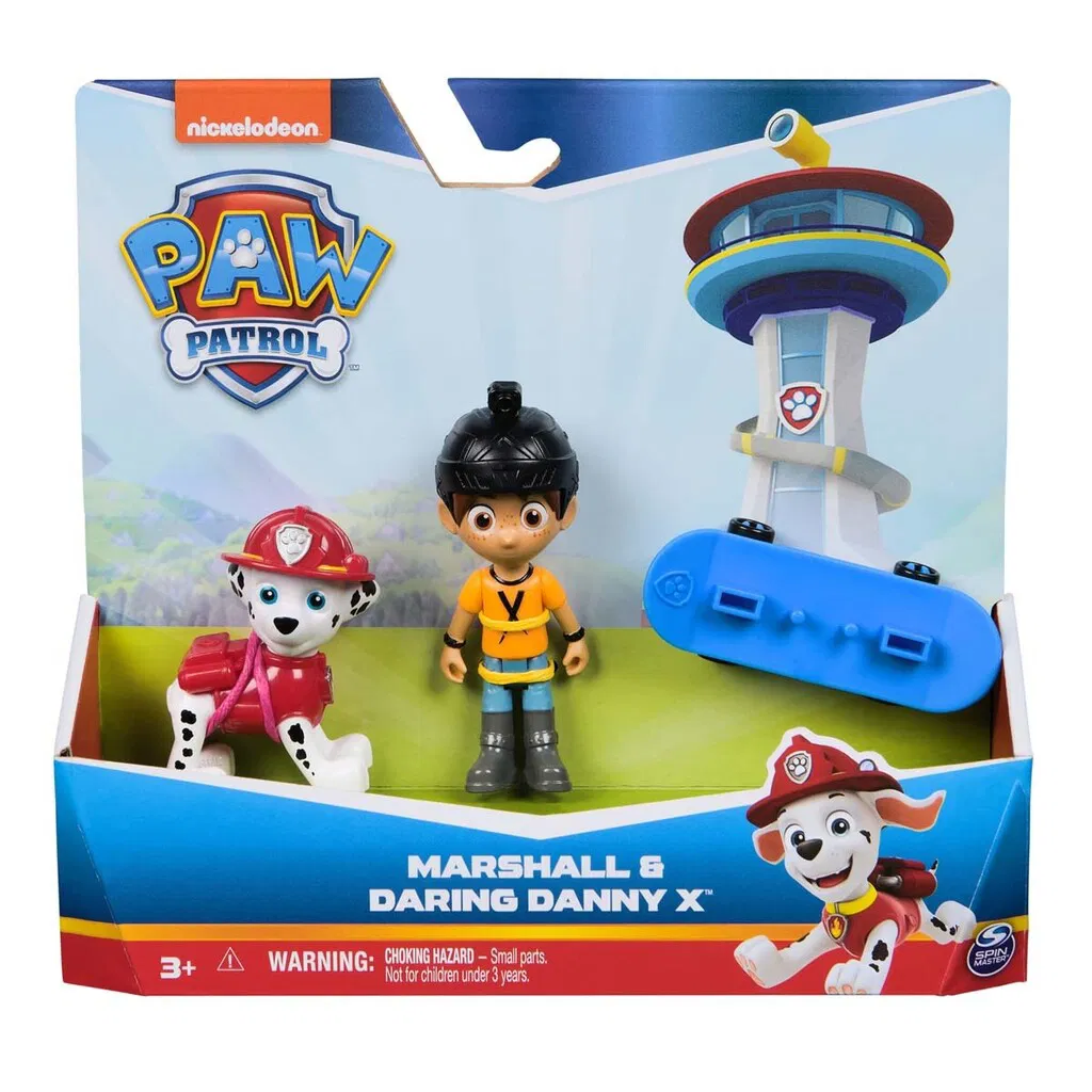 Paw Patrol Hero Pup Sæt Daring Danny og Marshall