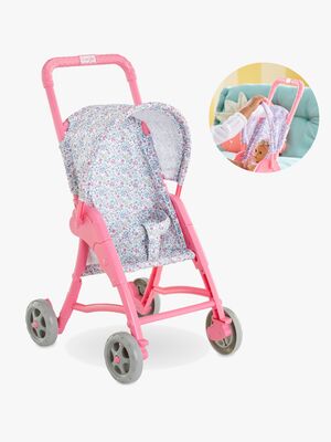 Corolle Dukkeklapvogn, Lyserød/blå