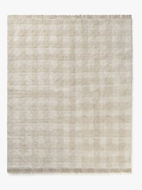 LorenaCanals Vaskbar Vichy Gulvtæppe 90x120 cm, Ivory