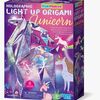 4M KidzMaker DIY-sæt Holografisk Light-Up Origami Enhjørning