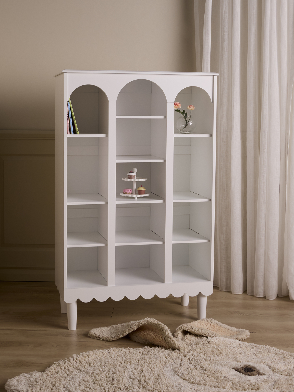 Alice & Fox Dune  Dekorativ Bogreol, White