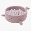 MeowBaby Boucle Whale Boldbassin, Raspberry Glaze Pink