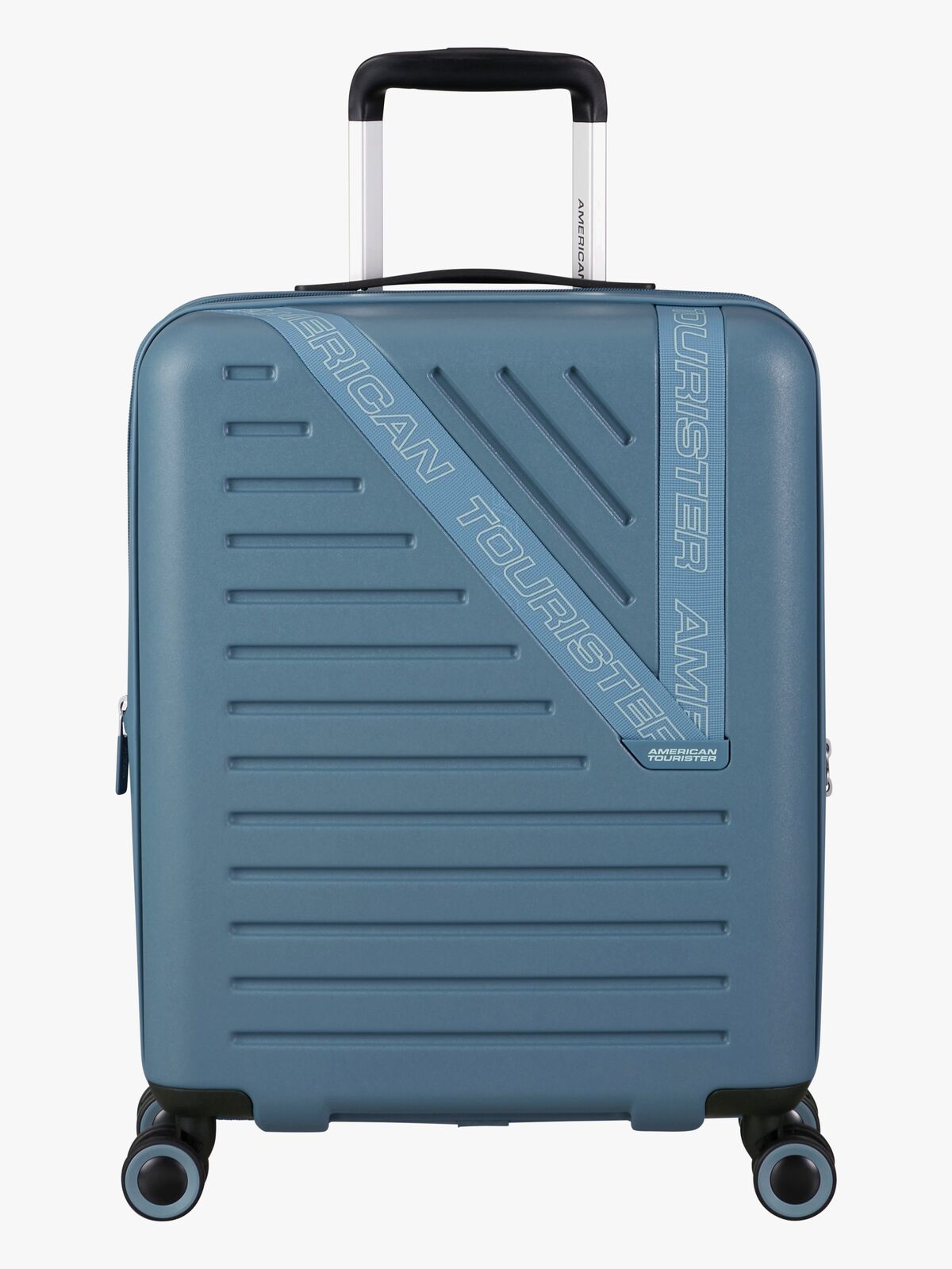 American Tourister Dynabelt Spinner Kuffert 36L, Rainstorm Blue