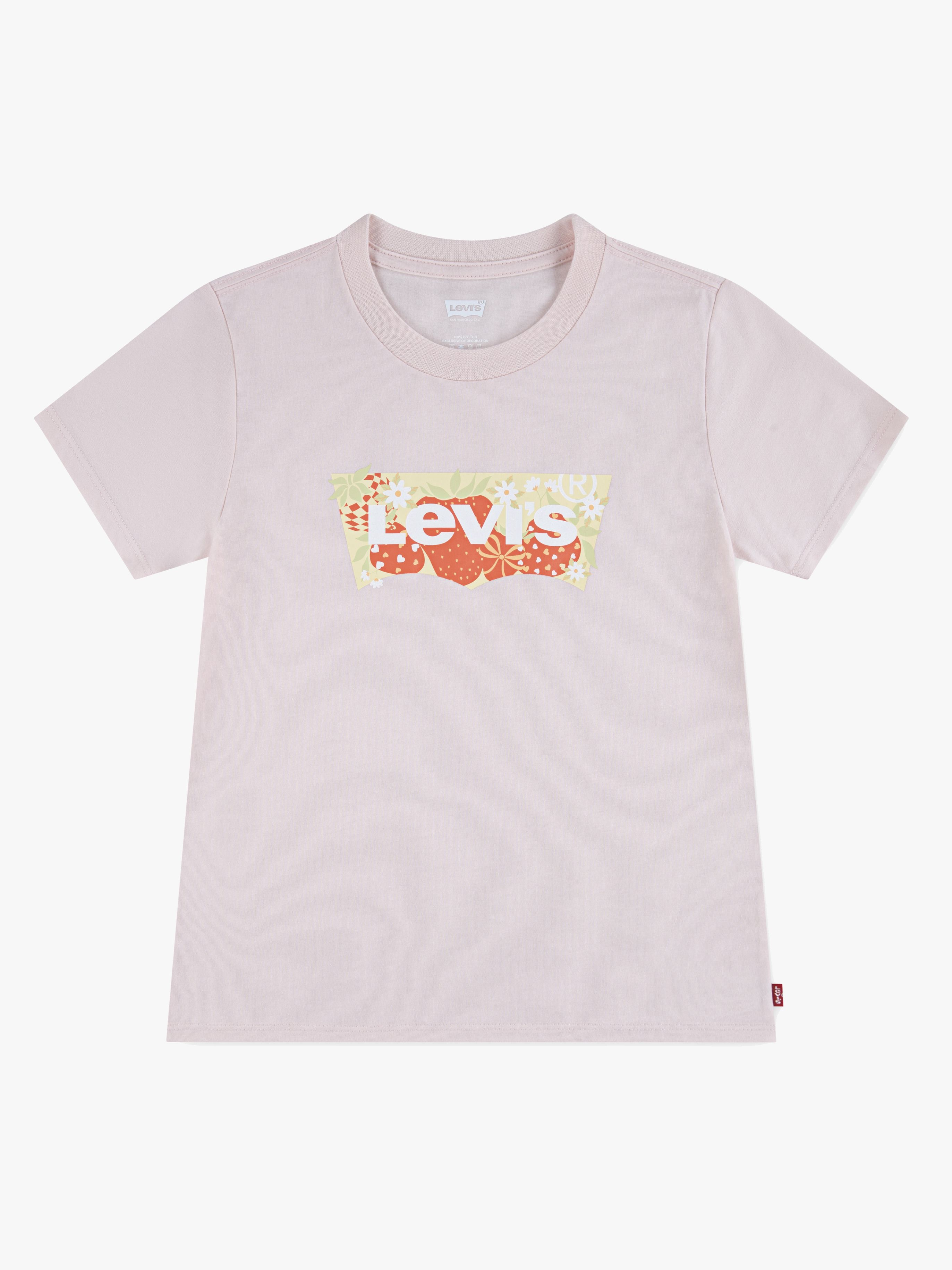 Levi's LVG Strawberry SS Batwing T-shirt, Crystal Pink, 152