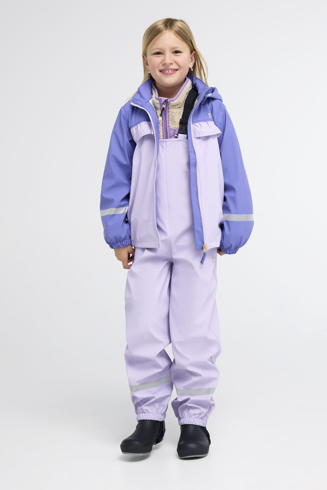Petite Chérie Atelier Maxime Regnsæt, Dusted Peri/Pastel Lilac, 90, Regntøj børn