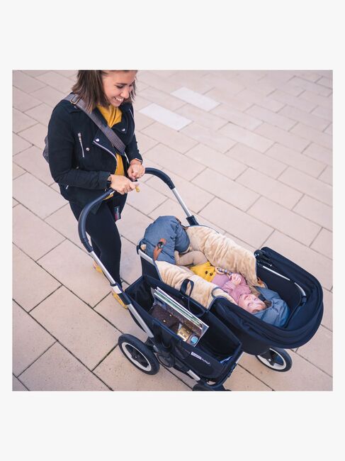 Sleepbag Mini Vinterkørepose, Midnight Petrol/Brown