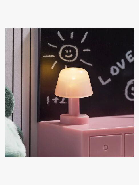 Lundby Teenage Room Set Dukkehustilbehør, Grøn/Lyserød