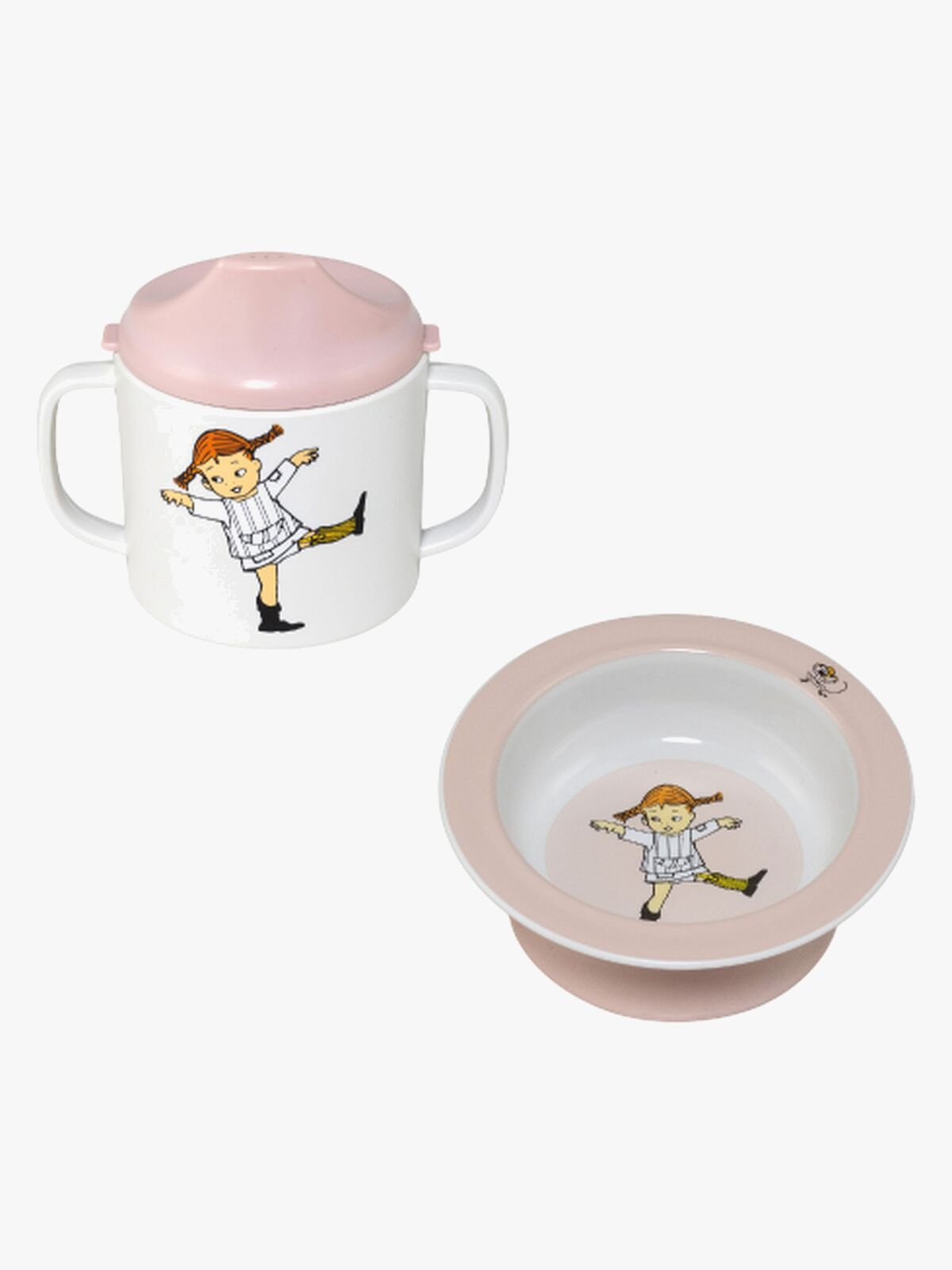 Pippi Langstrømpe Cirkus Spisesæt, Pink