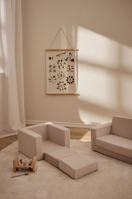 Alice & Fox Cubbie  Foldbar Lænestol, Beige