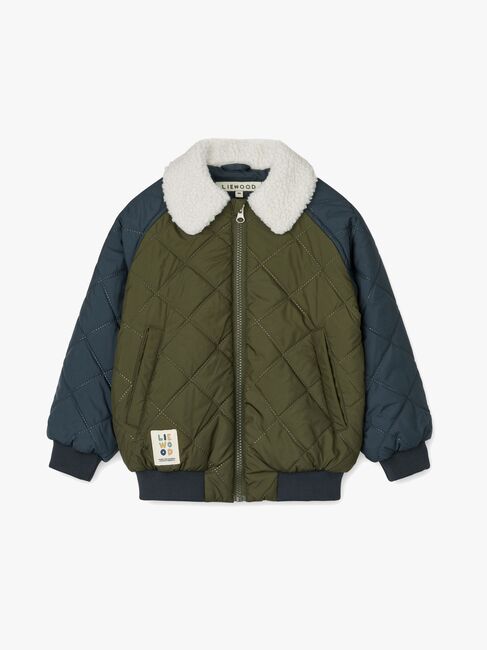 LIEWOOD Mira  Quiltet Jakke, Classic Navy/Army Brown