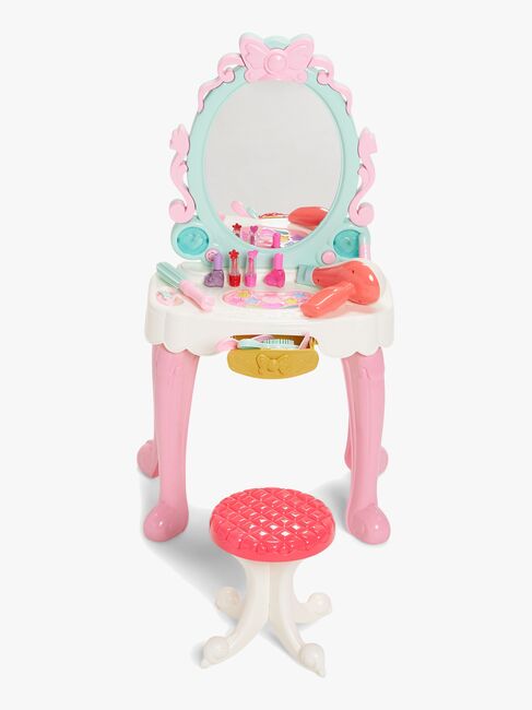 Cloudberry Castle Sminkebord m. Lyd & Lys, Lyserød