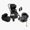 Beemoo Pro Twist Duovogn inkl. Beemoo Route Autostol Baby & Base, Coffee Black/Mineral Grey