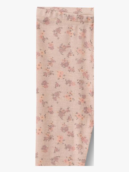 Wheat Agi Leggings Merinould, Lilac Flowers